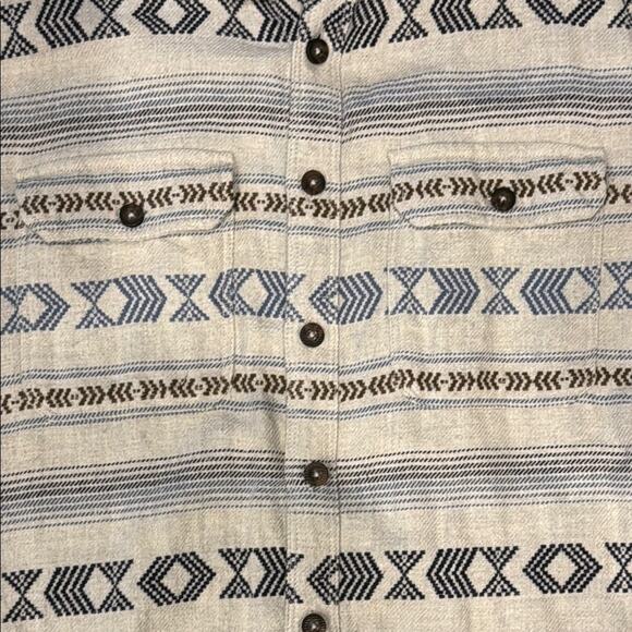 Billabong Offshore Jacquard Flannel Button Down Aztec Shirt Men's M - Picture 4 of 7